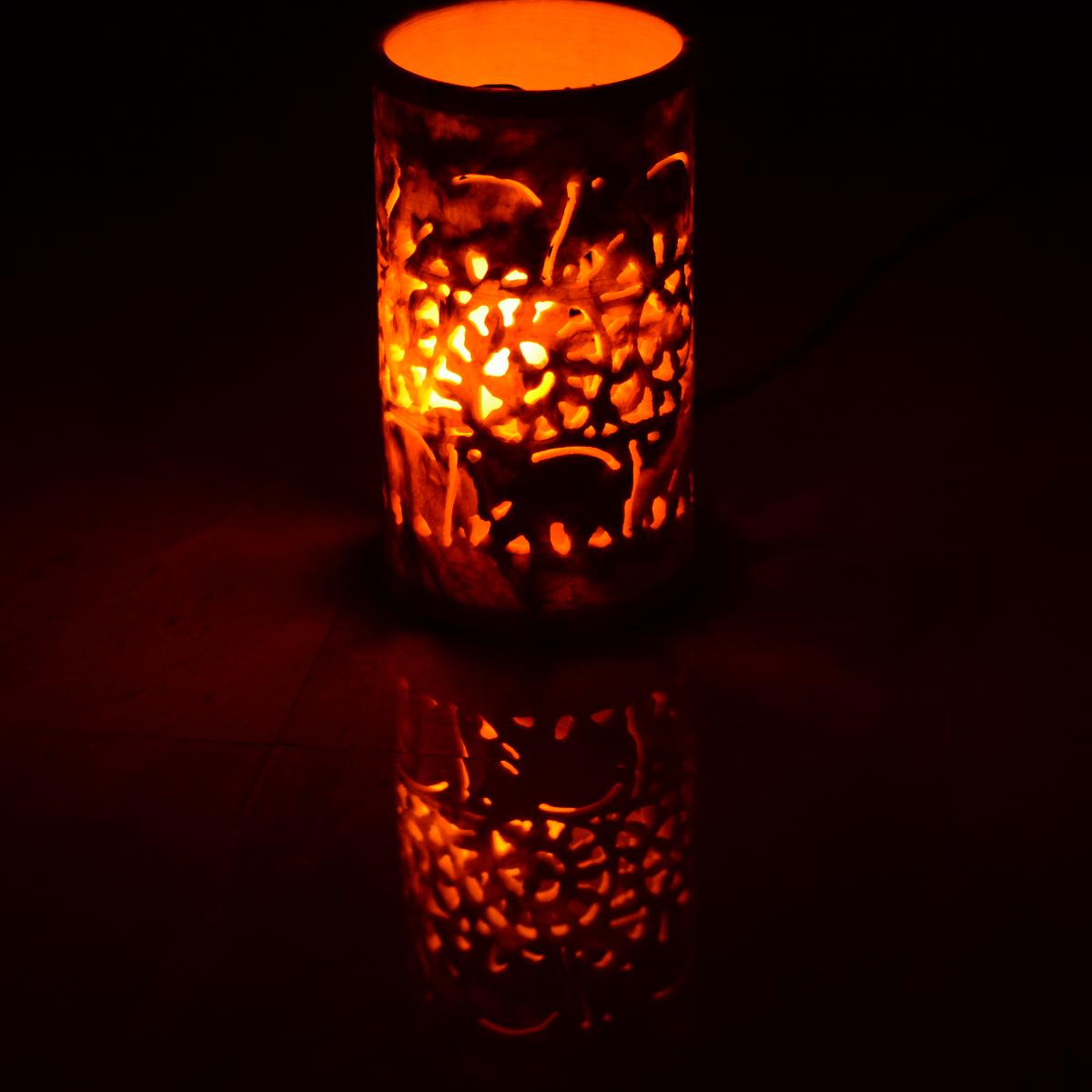 Agra Marble Carved Circular Lamp Shade