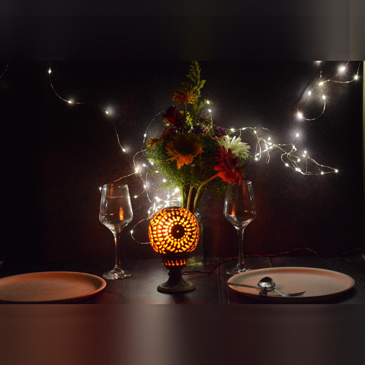 Agra Marble Spherical Lamp Shade