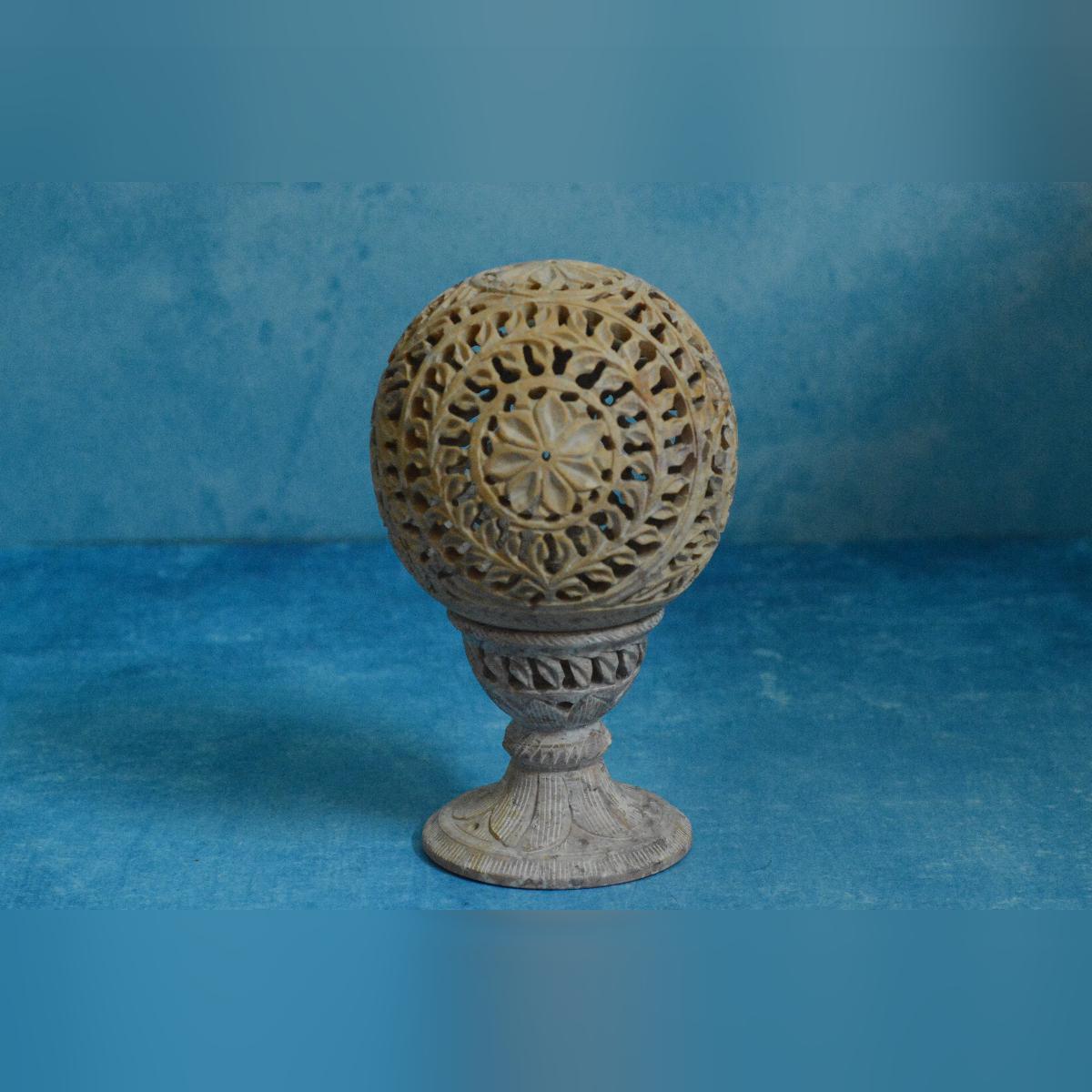 Agra Marble Spherical Lamp Shade