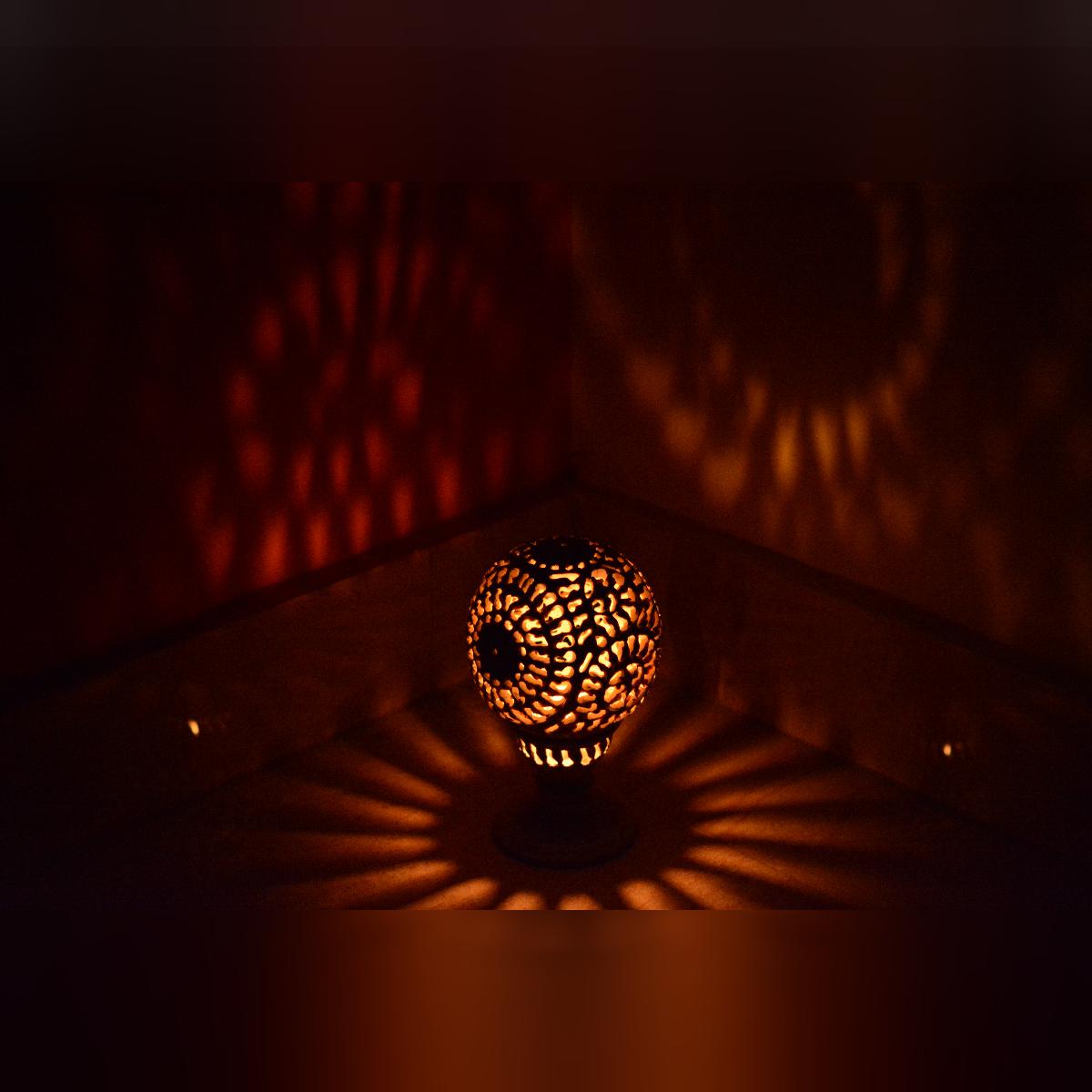 Agra Marble Spherical Lamp Shade