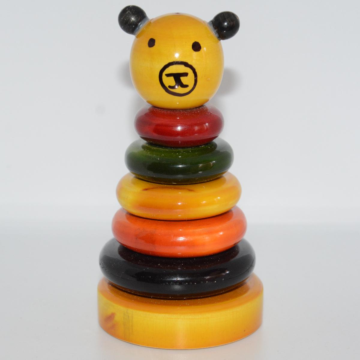 Channapatna Toy Multicoloured Wooden Stacking Toy For Kids