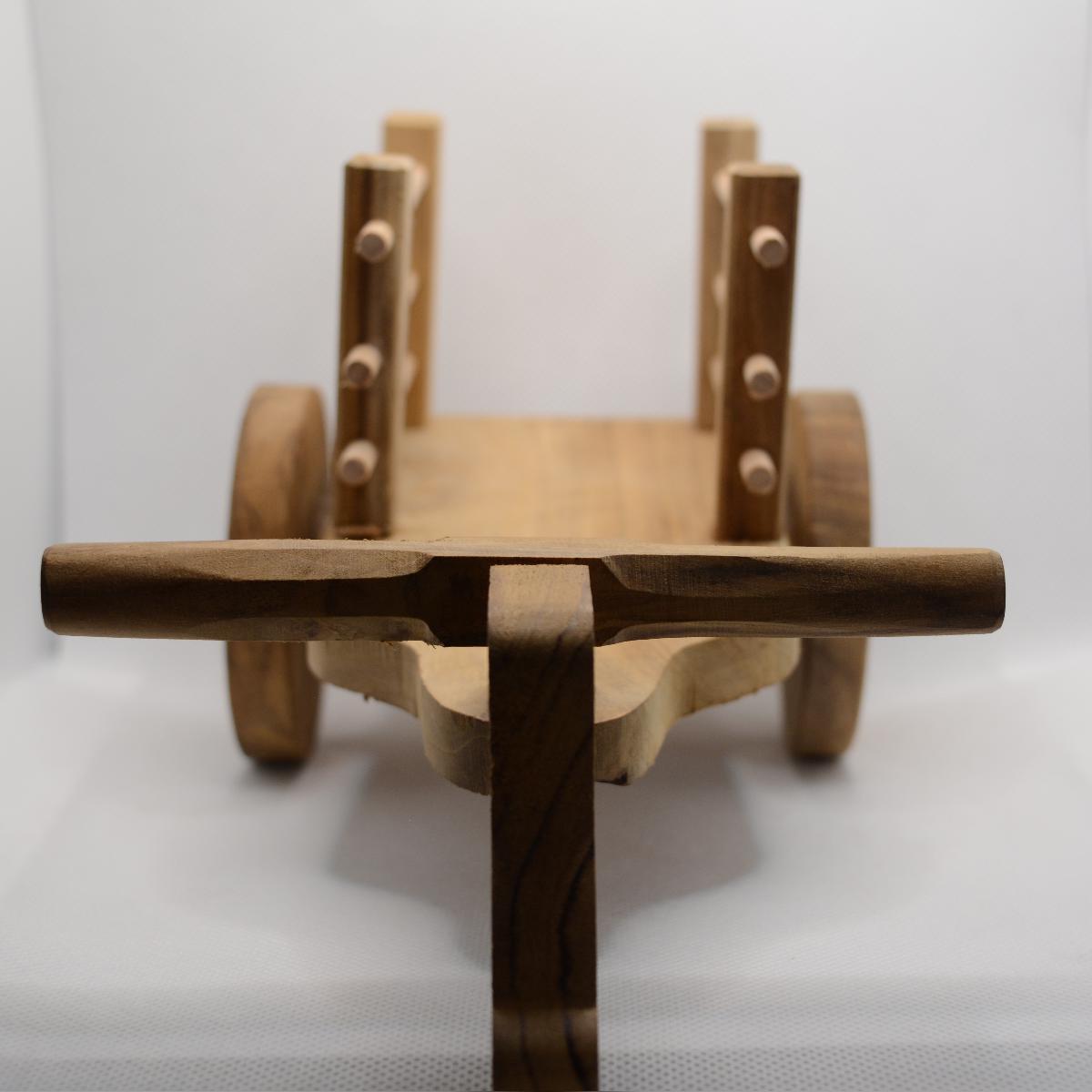 Channapatna Toy Wooden Bullock Cart Pull Along Toy For Kids