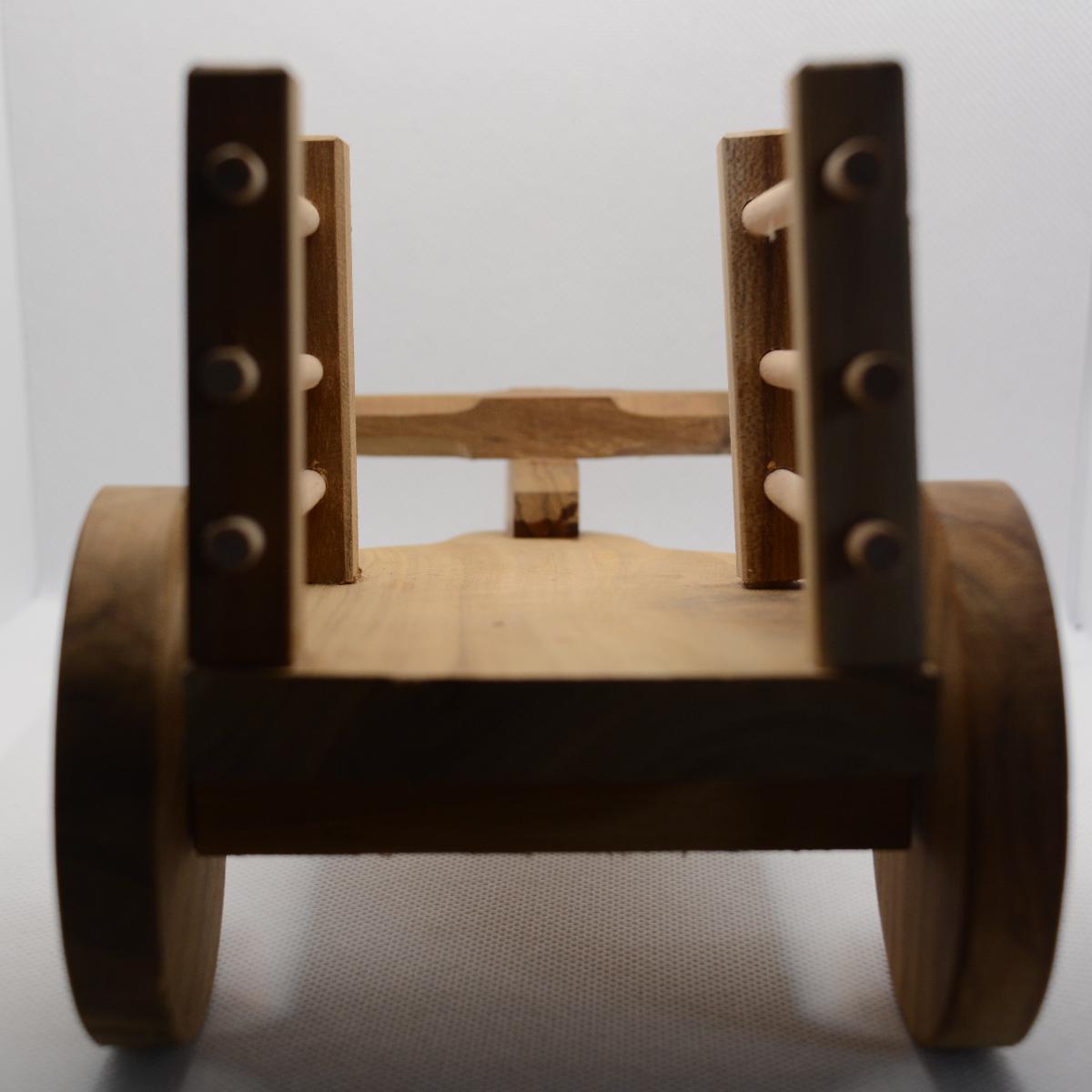Channapatna Toy Wooden Bullock Cart Pull Along Toy For Kids