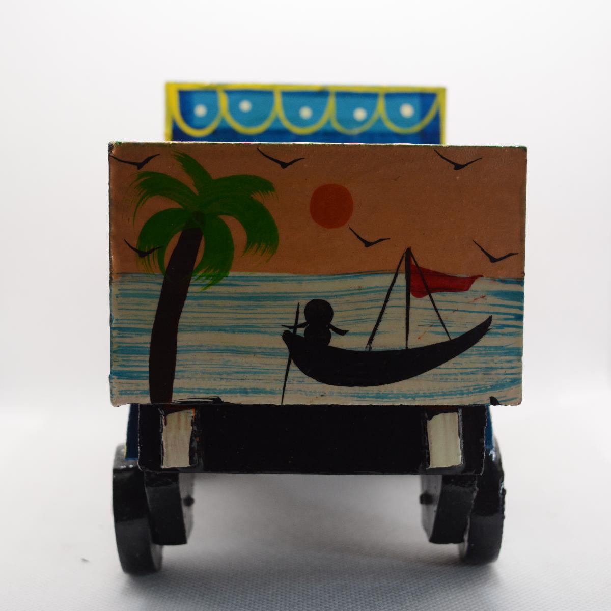 Channapatna Toy Wooden Indian Lorry Pull Along Toy For Kids