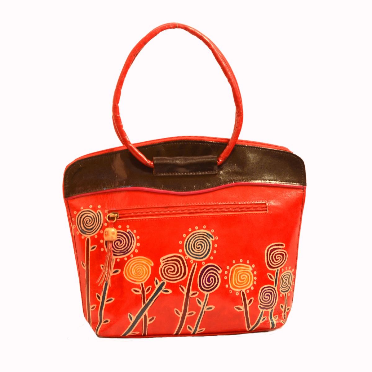 Shantiniketan leather - Women's handbag small