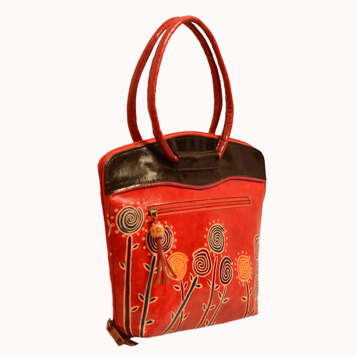 Shantiniketan leather - Women's handbag small