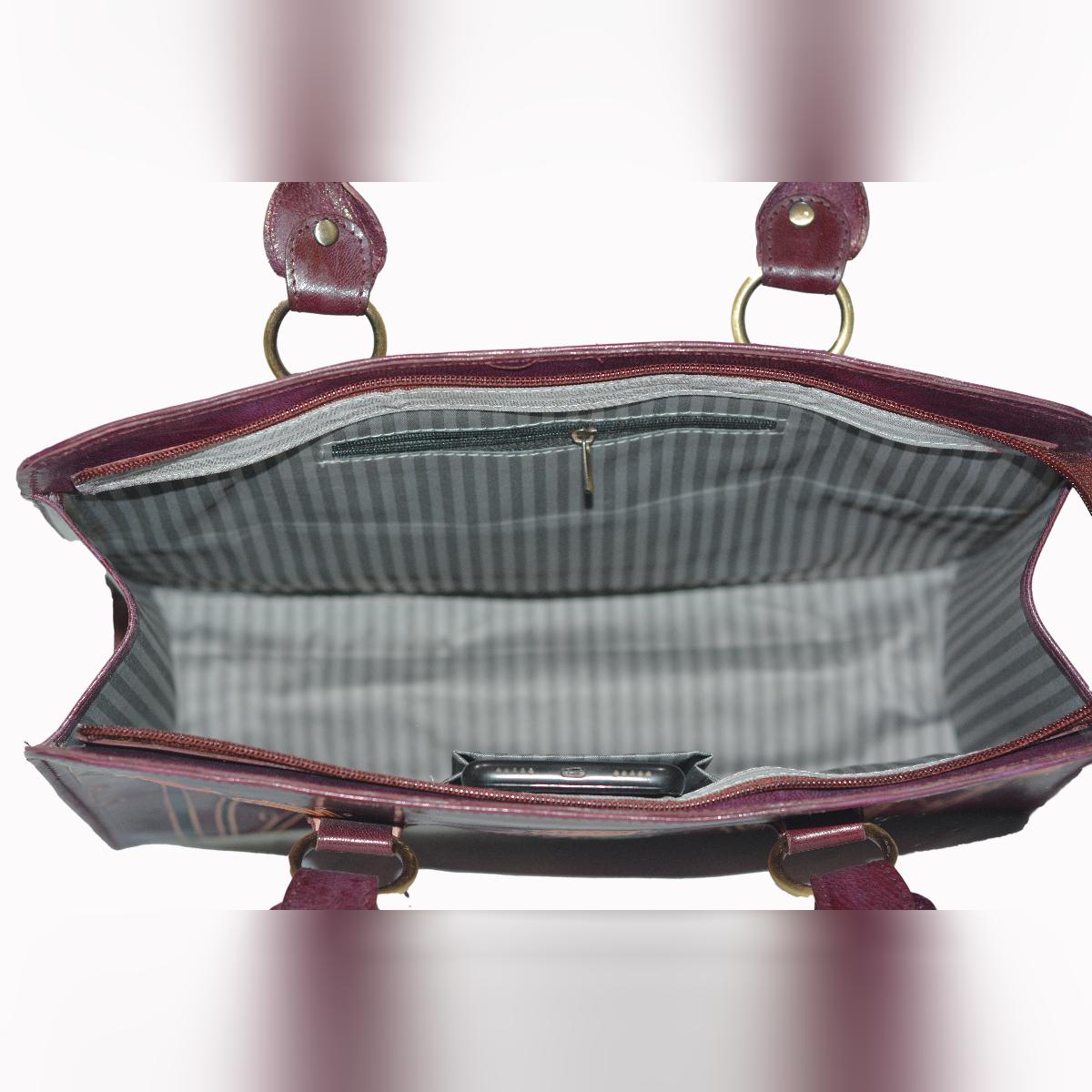 Shantiniketan leather office bag