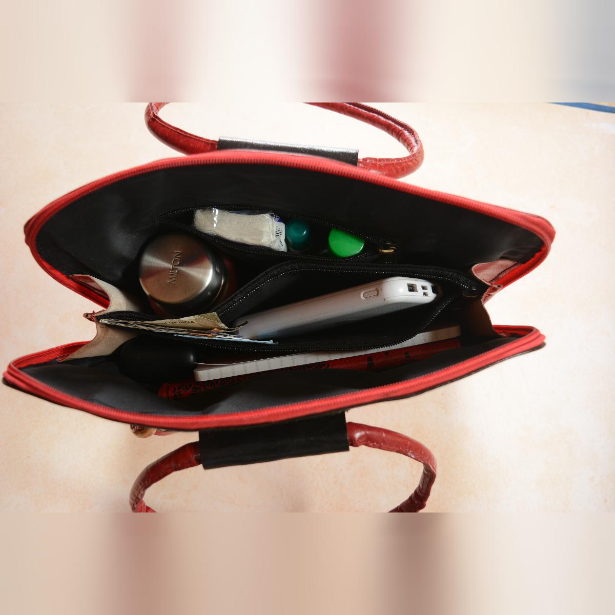 Shantiniketan leather - Women's handbag small