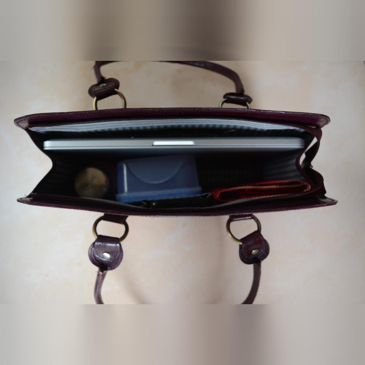 Shantiniketan leather office bag
