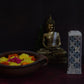 Agra Marble Carved Square Incense Holder