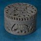 Agra Marble Carved Circular Jewellery Box