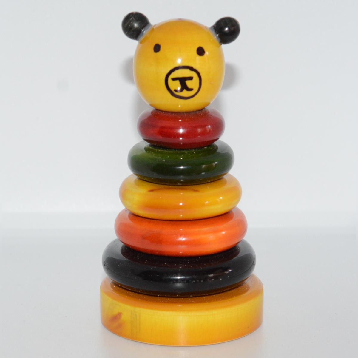 Channapatna Toy Multicoloured Wooden Stacking Toy For Kids
