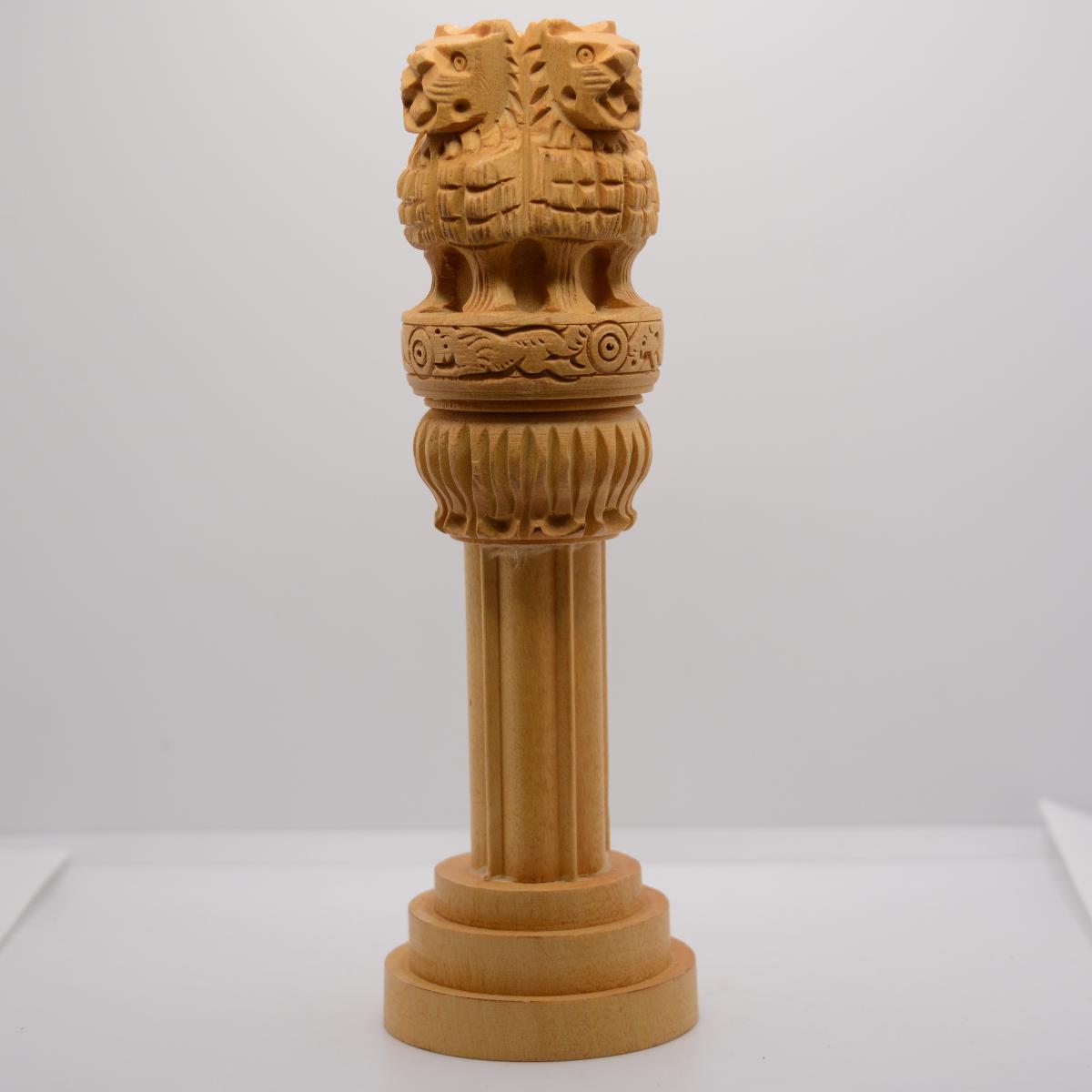 Channapatna Toy Wooden Carved Ashoka Pillar