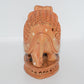 Channapatna Toy Wooden Carved Elephant With Calf Inside