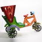 Channapatna Toy Wooden Cycle Rickshaw Pull Along Toy For Kids