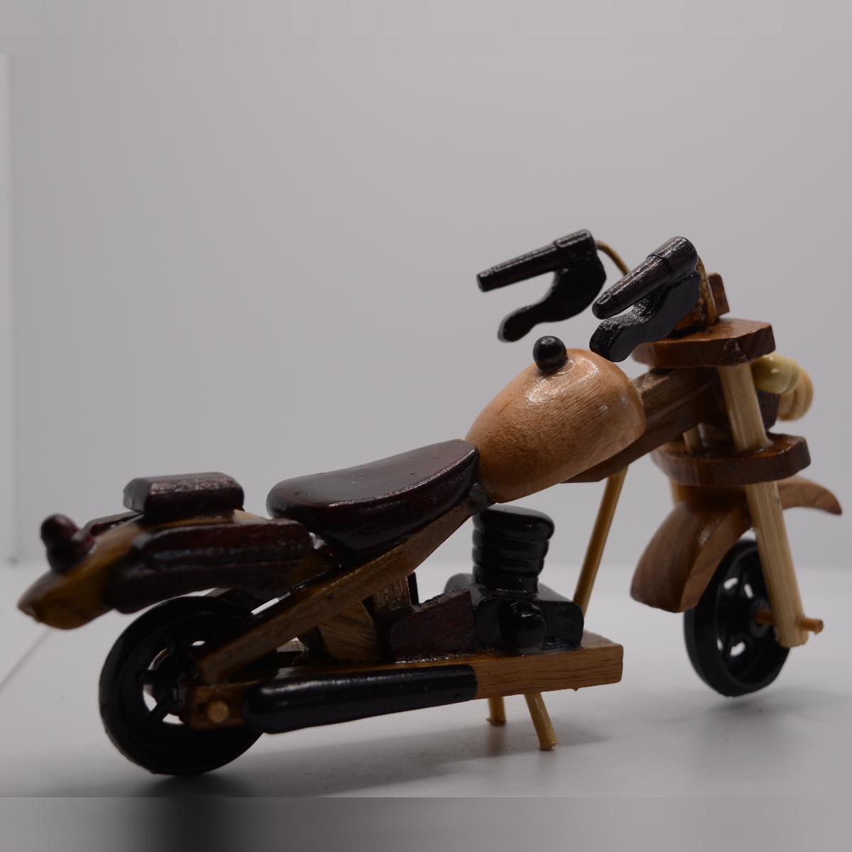 Channapatna Toy Wooden Motorbike