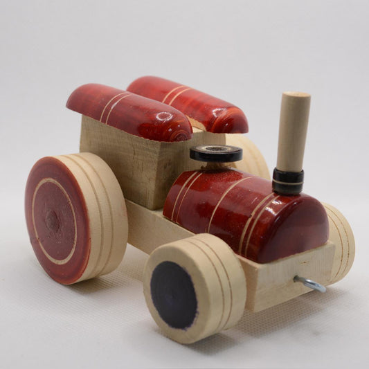 Channapatna Toy Wooden Tractor Pull Along Toy For Kids